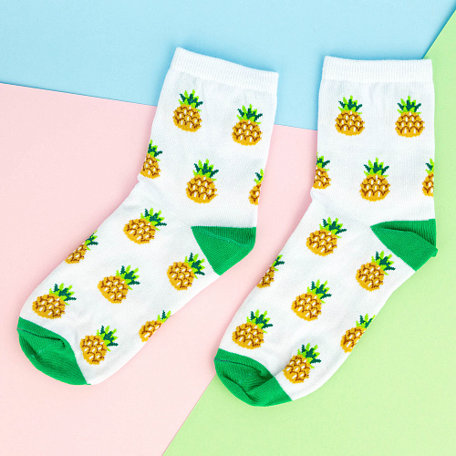 Носки "Ананасовые", разм.35-39