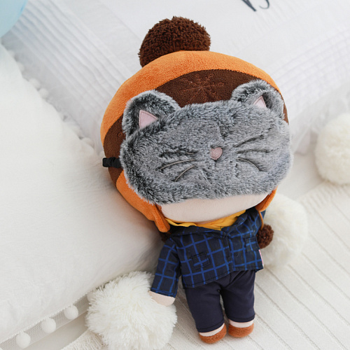 Маска для сна "Grey cat"