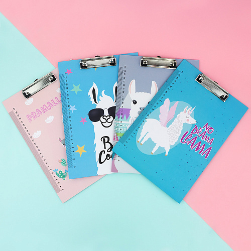 Папка-планшет "Llama" (розовый)