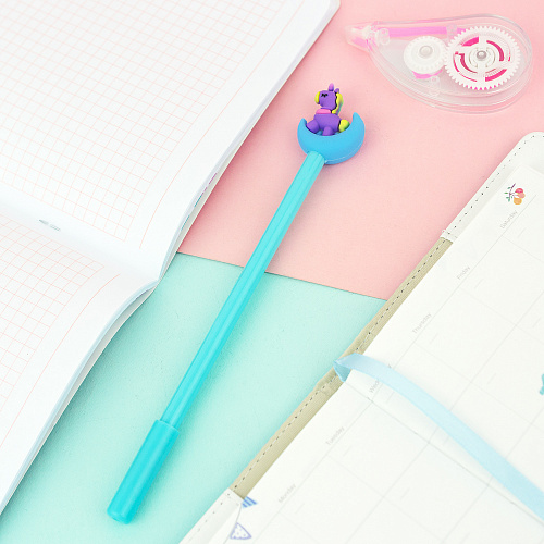 Ручка "Единорожек на луне" (мятная)