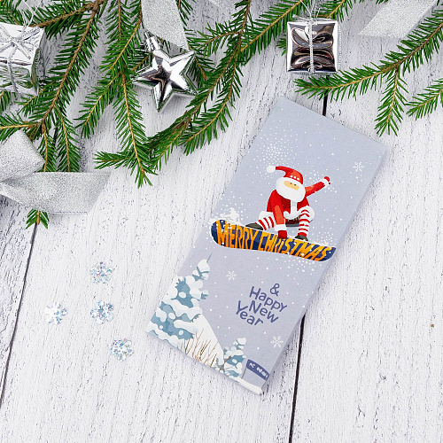 Шоколад "Санта-сноубордист"