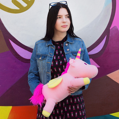 Игрушка-подушка "Unicorn wings" (розовый)