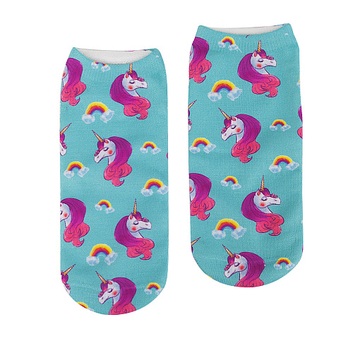 Носки "Единороги" (фиолетовые)