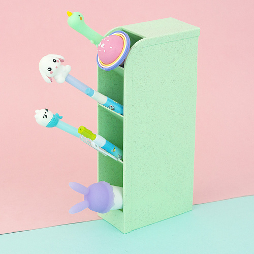 Подставка для ручек узкая (зеленая)