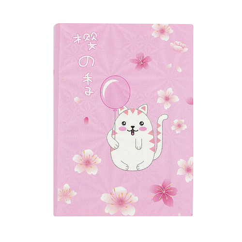 Набор стикеров "Белый кот" (с шариком)