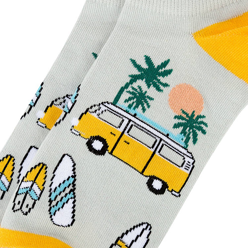 Носки короткие "Surf bus", разм.40-45