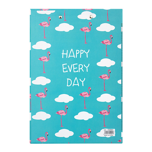 Папка-планшет "Фламинго" (голубой)