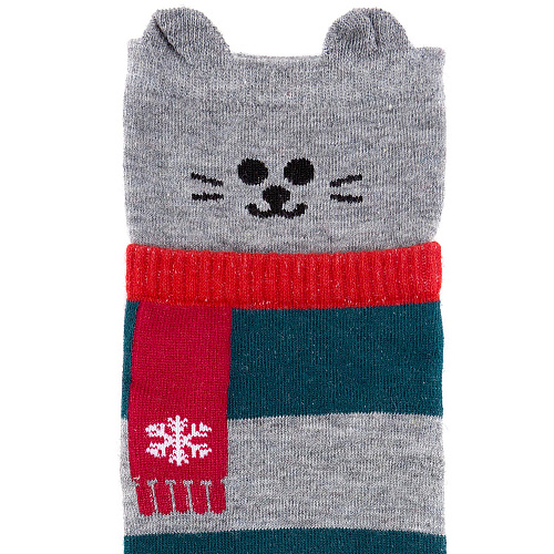 Носки "Кот" (серый)