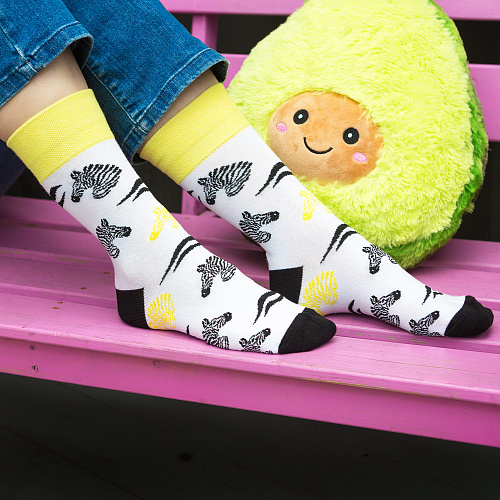 Носки "Зебры", разм.40-45