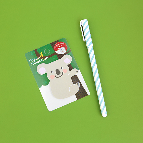 Стикеры для записей со зверушками (коала)