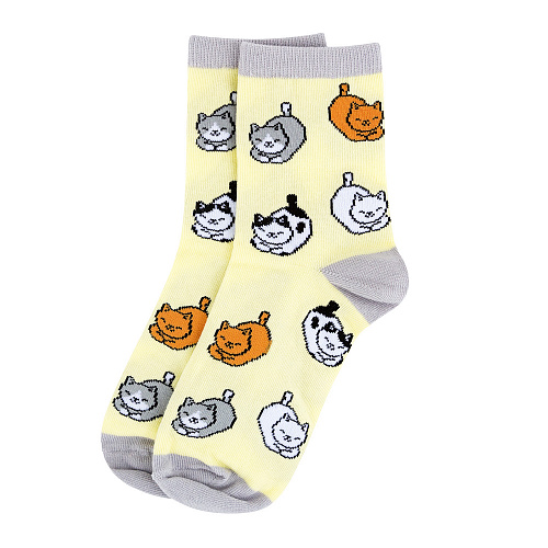 Носки "Разные коты", разм.35-39