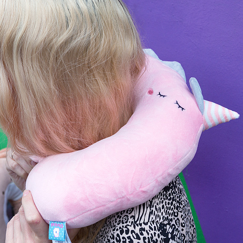 Подушка для путешествий "Единорожка" (розовый)