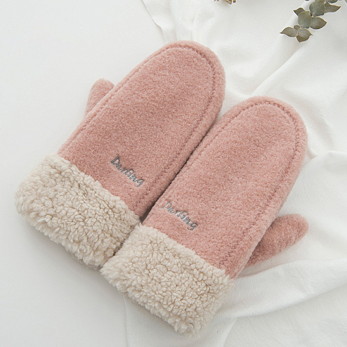 Варежки утепленные "Darling", розовые