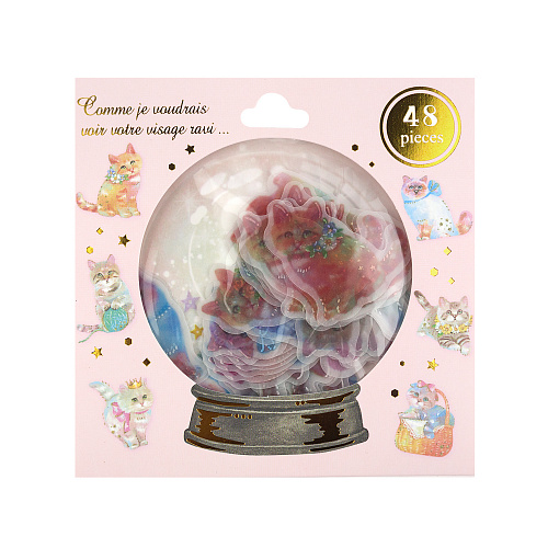 Набор наклеек "Magic ball Cats"