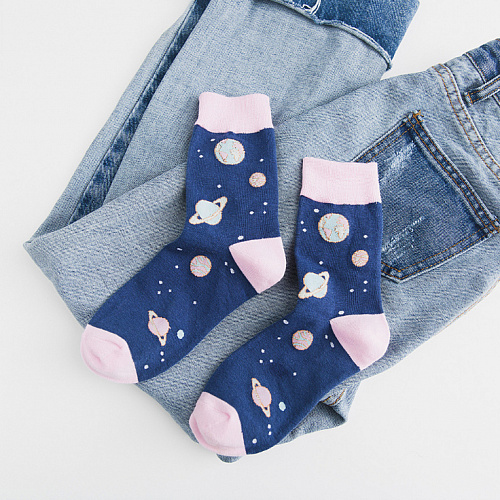 Носки "Kawaii Cosmic" (синие)