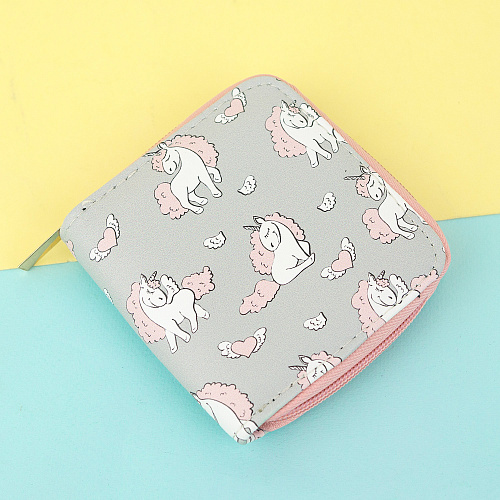 Кошелек на молнии "Cute unicorns"