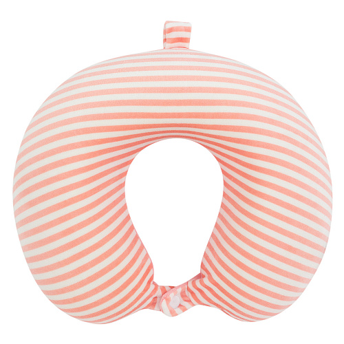 Подушка для путешествий "Полосочки", Memory Foam  (розовая пудра)