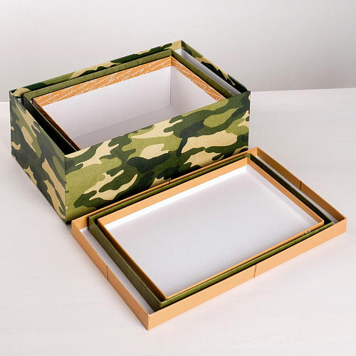 Подарочная коробка «С 23 февраля», M 28 х 18,5 х 11,5 см