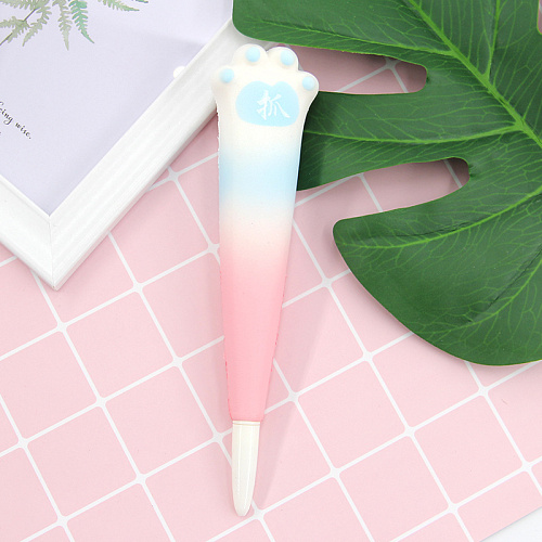 Ручка "Лапа" (розово-голубая)