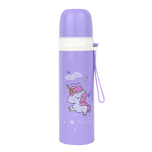 Термос "Единорожка" (фиолетовый)