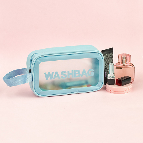 Косметичка "Washbag" голубая