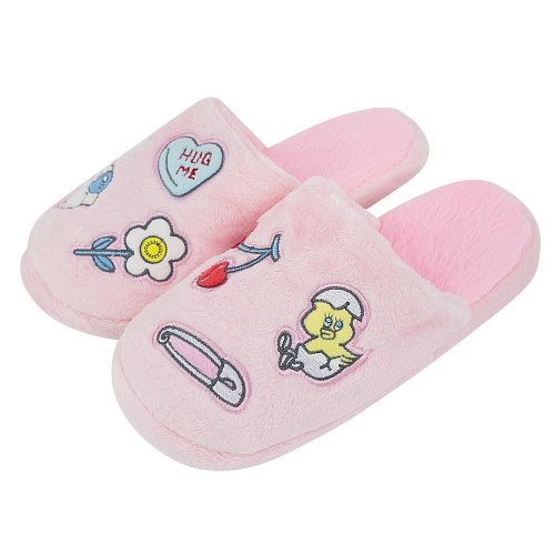 Тапочки "Kawaii patch" (розовые)