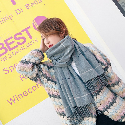 Шарф "Лондон", серый