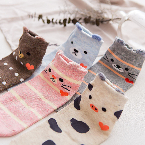 Носки "Зверушки" (голубые)