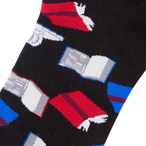 Носки короткие "Книги"