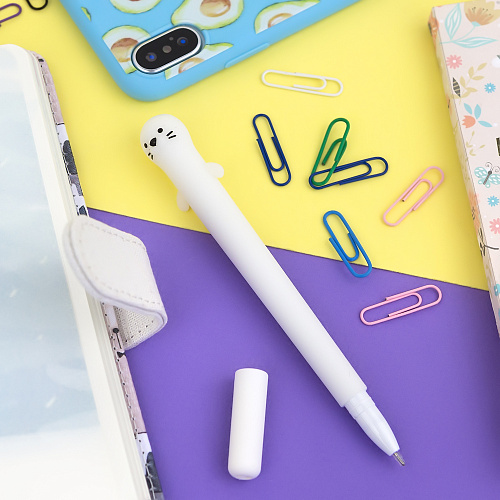 Ручка "Cute seal" (белая)