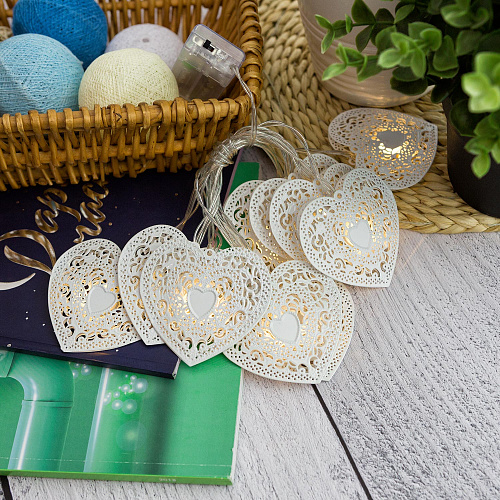 Гирлянда "Кружева" LED, батарейка