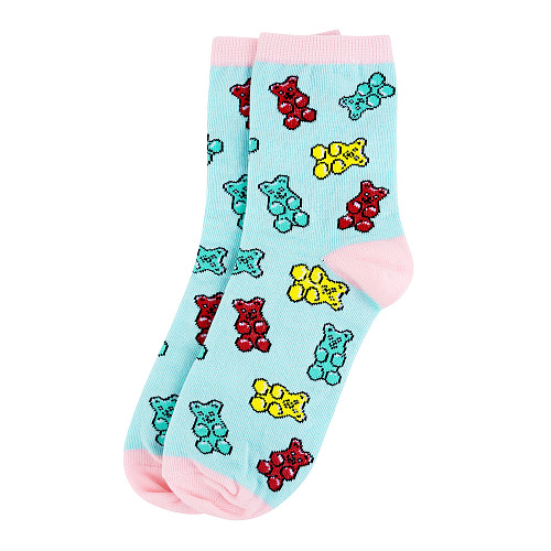 Носки "Мишки на мятном", разм.35-39