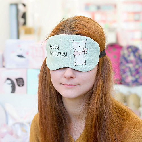 Маска для сна "Happy" (кот)