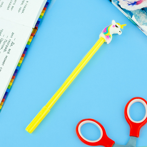 Ручка "Единорог радужный" желтый