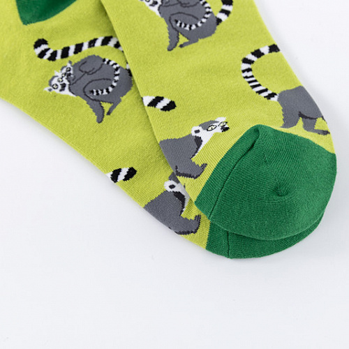 Носки "Лемуры" (зеленые)