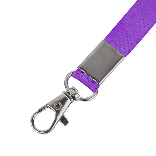 Лента для бейджей с карабином (фиолетовый)