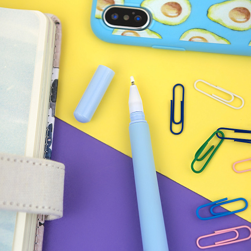 Ручка "Uni" (розовая с лиловым)