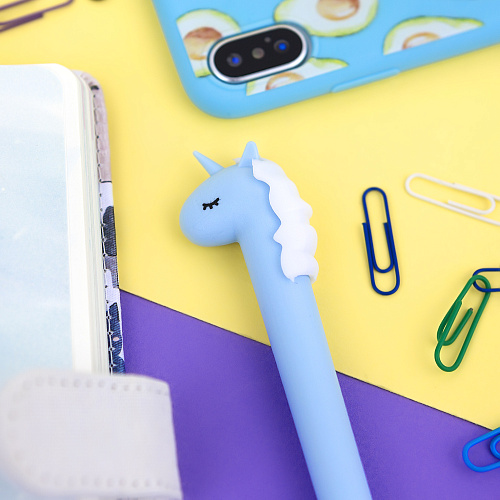 Ручка "Uni" (розовая с лиловым)