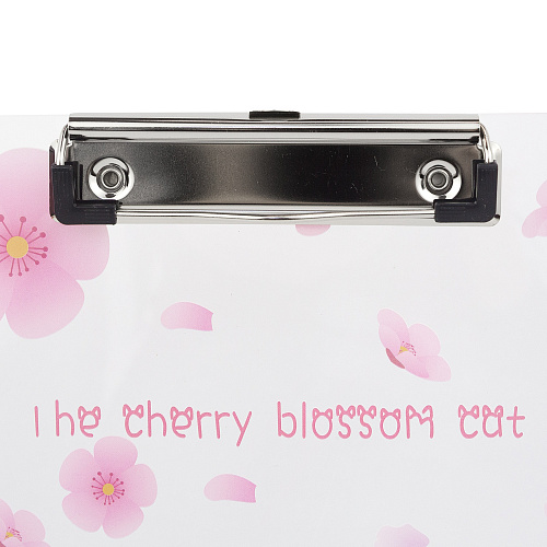 Папка-планшет "Прозрачный" (белый кот)