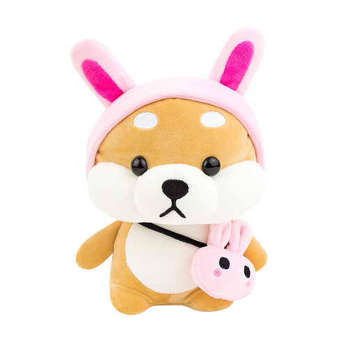 Игрушка-подушка "Корги в кигуруми" розовый 24см