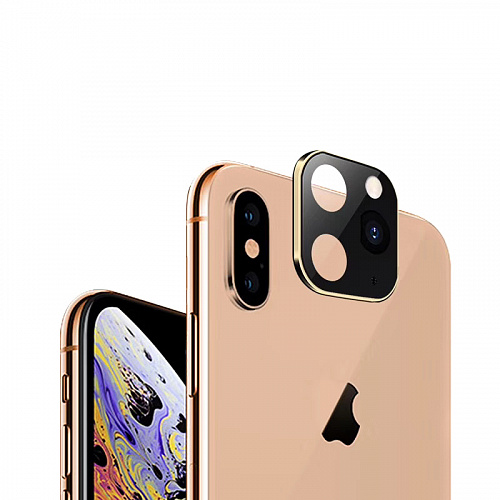 Наклейка-муляж на камеру iPhone (золото)