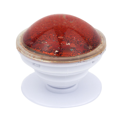 Держатель для телефона/попсокет "Glitter" (красный)