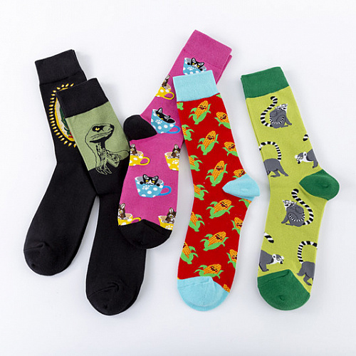 Носки "Кукуруза" (красные)