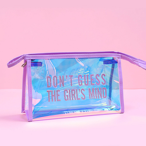 Косметичка "Don't guess" (фиолетовый)