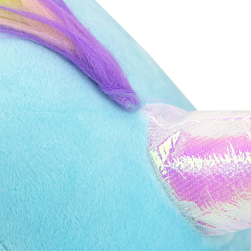 Игрушка-подушка "Радужный единорог" (голубой)