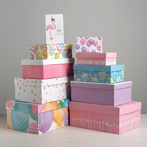 Подарочная коробка «Happy Birthday», 15 х 9,5 х 5,5 см (пирожное)