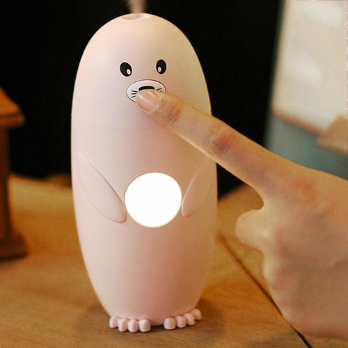 Ночник-увлажнитель "Тюлень" (розовый)