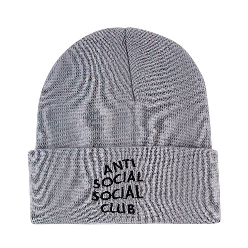 Шапка "Anti social" (серая)