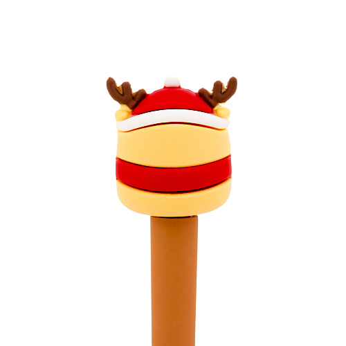 Ручка "Новый год" олень в шарфе