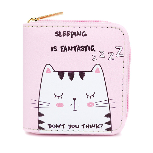 Кошелек "Sleeping is" (розовый)